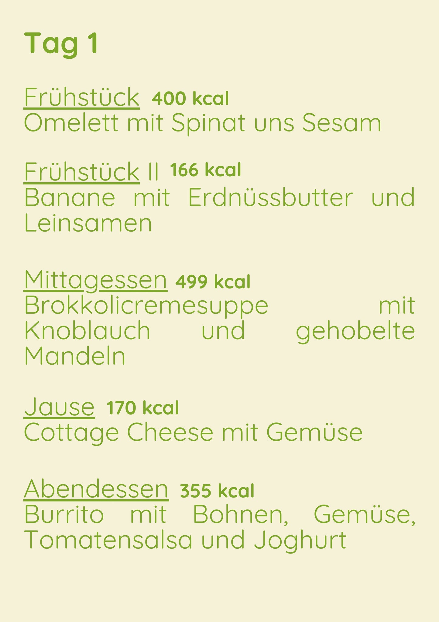Vege Menü 1 Woche Variant