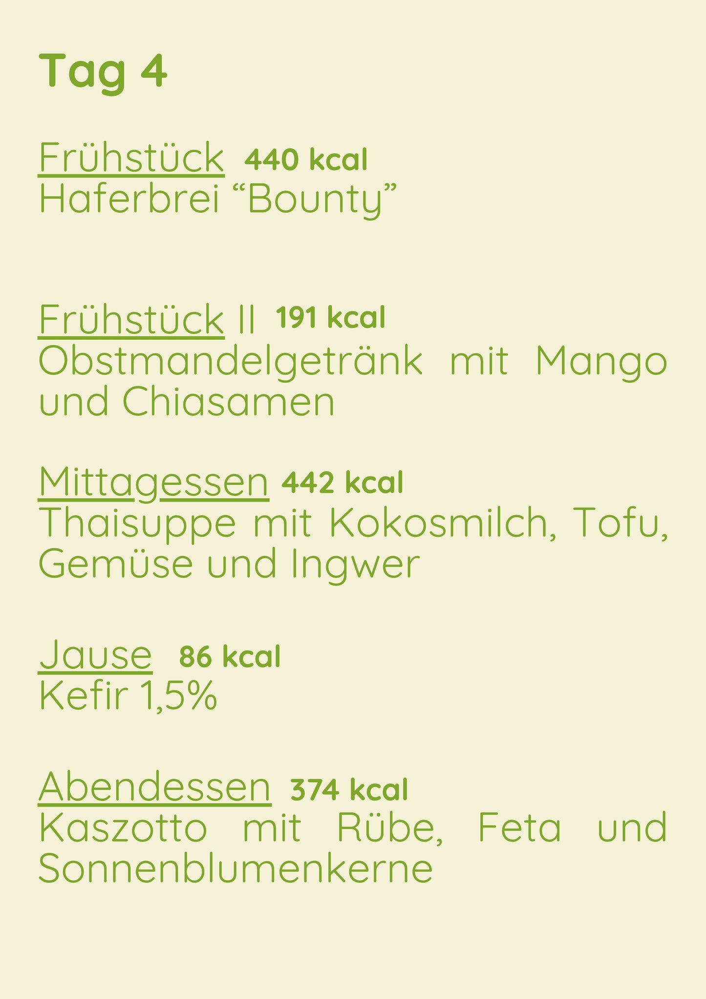 Vege Menü 1 Woche Variant