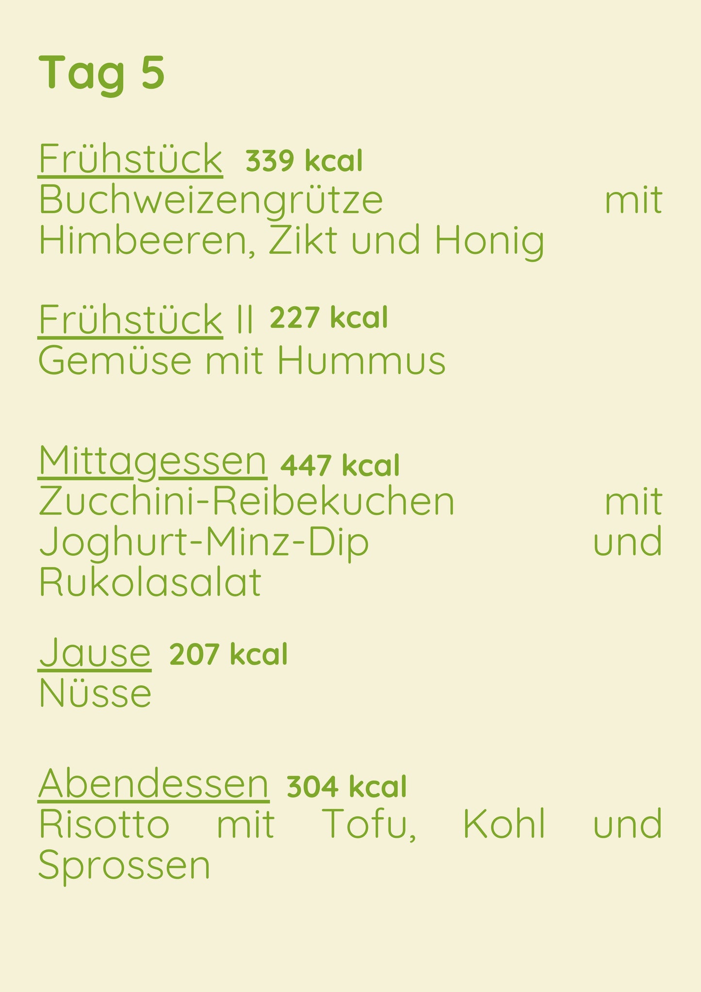 Vege Menü 1 Woche Variant