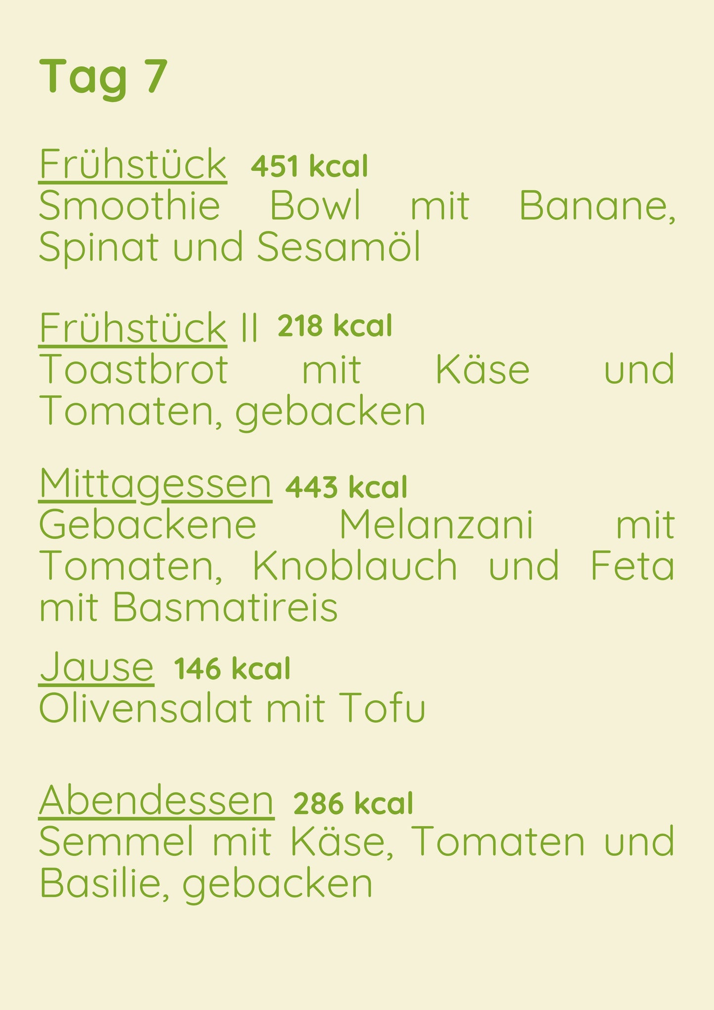 Vege Menü 1 Woche Variant