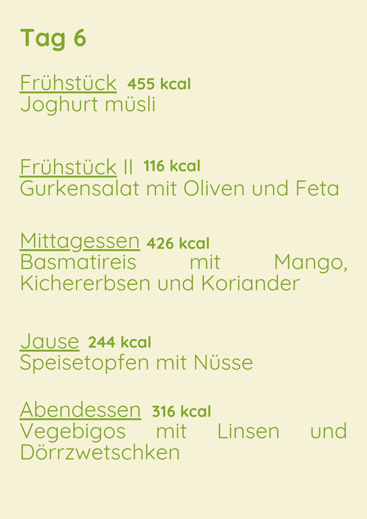 Vege Menü 1 Woche Variant
