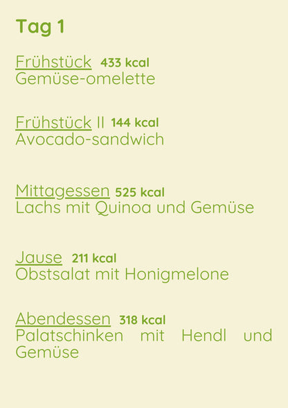 Standard Menü 1 Woche Variant