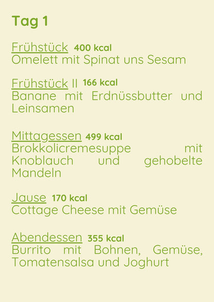 Vege Menü 1 Woche Variant