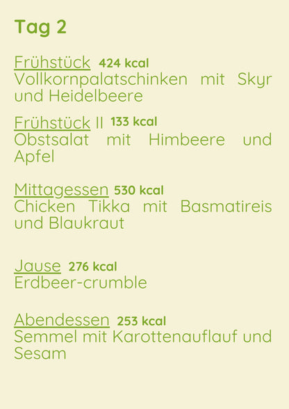 Standard Menü 1 Woche Variant