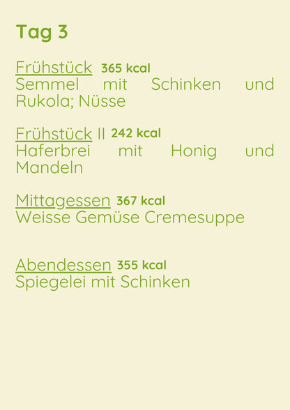 Insulinresistenz Menü 1 Woche