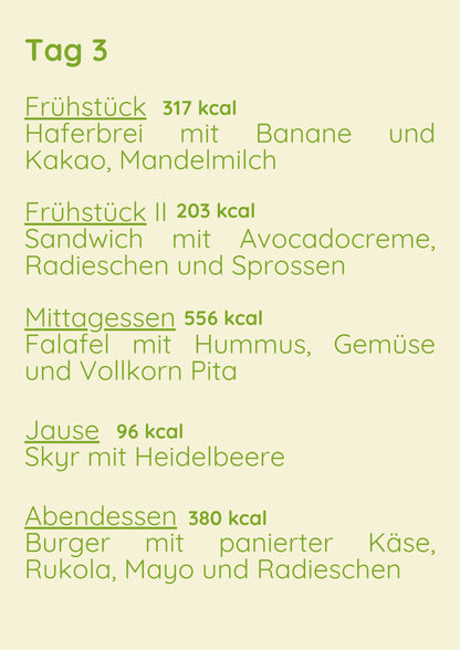 Vege Menü 1 Woche Variant