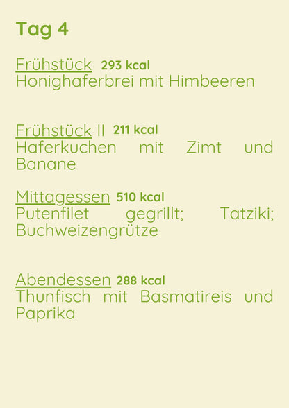 Insulinresistenz Menü 1 Woche