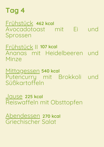 Standard Menü 1 Woche Variant