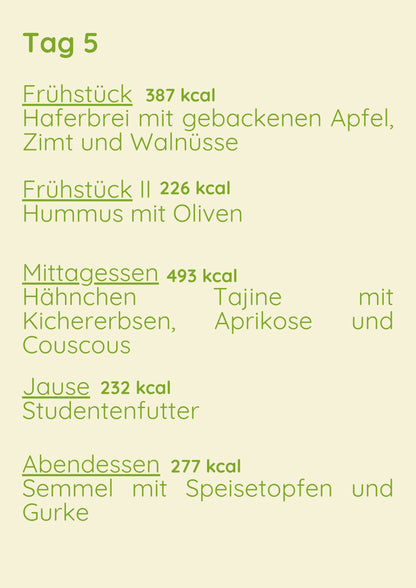Standard Menü 1 Woche Variant