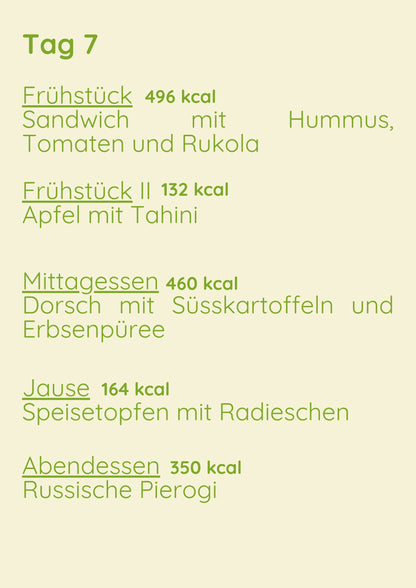 Standard Menü 1 Woche Variant